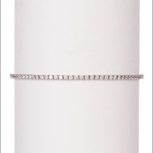Savvy Cie rhodium CZ Pull Tennis Bracelet